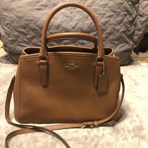 Coach Margot Carryall Brown Crossgrain F57527
